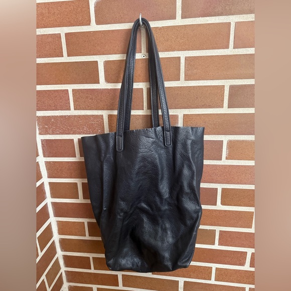 Baggu black leather tote - Picture 2 of 3
